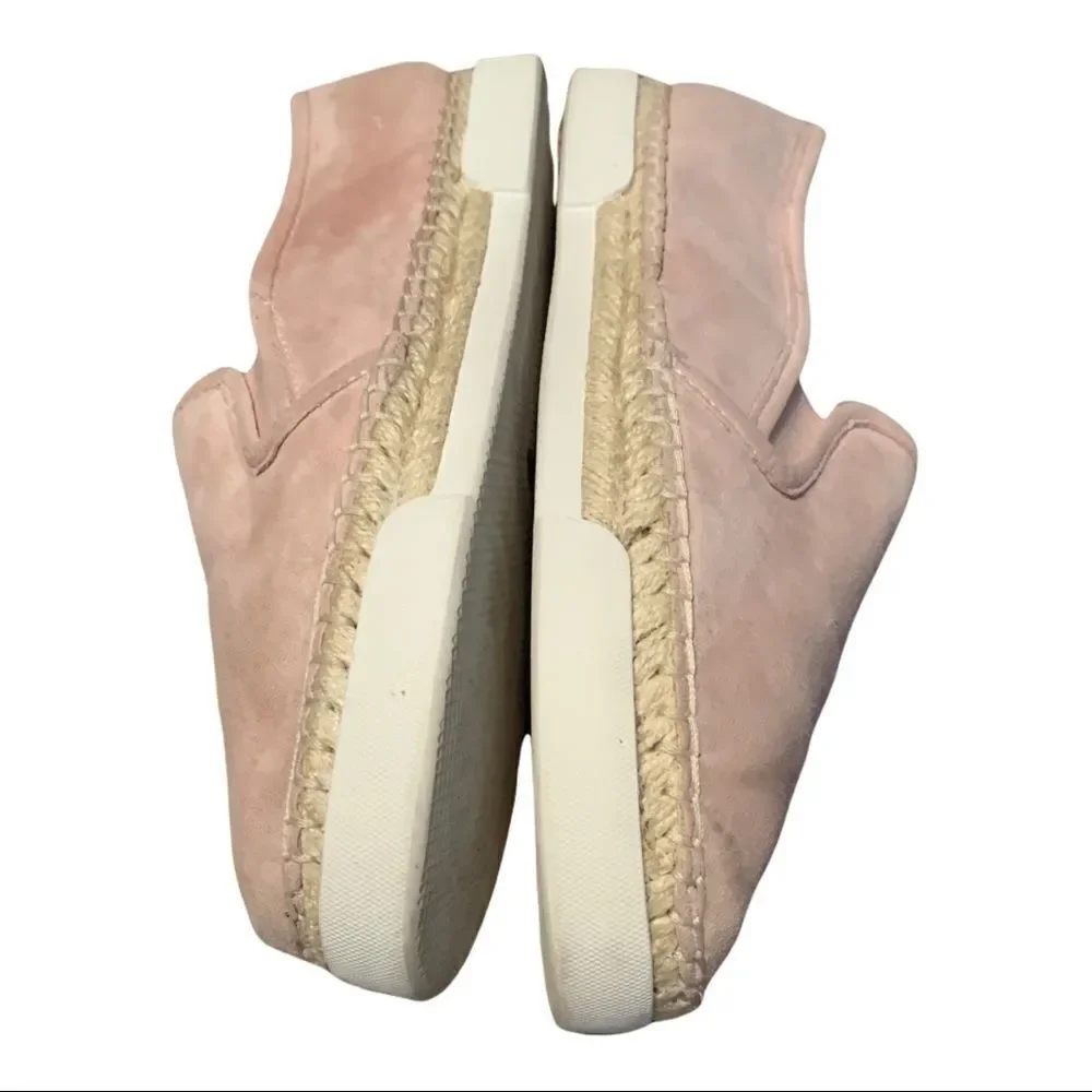 Vince Camuto Espadrille SlipOn Pink Suede Women’s Shoe 6.5